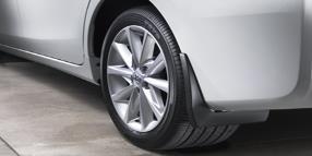 '13 PRIUS V ACCESSORIES Mudguards Designed to help protect the paint finish from road debris and the damage it causes, these durable mudguards integrate seamlessly with the