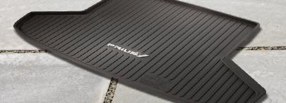 The mats feature a Prius v logo and a ribbed channel design that helps contain moisture, dirt and other debris.