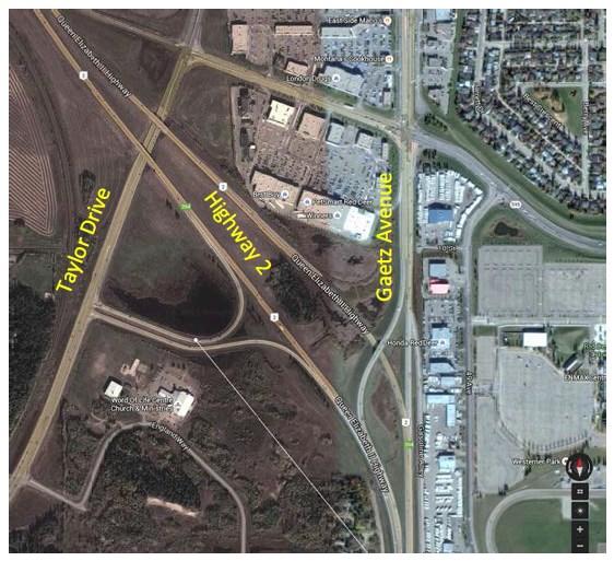 Project Information During the summer of 2016, construction will begin on a three year project to reconstruct the interchanges on Highway 2 at Gaetz Avenue and Taylor Drive near the City of Red Deer.