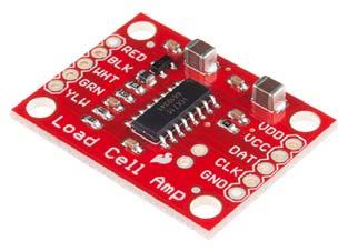 Load Cell Amplifier HX711 Breakout Hookup Guide CONTRIBUTORS: SARAH AL-MUTLAQ, ALEX THE GIANT FAVORITE 0 Getting Started The HX711 load cell amplifier is used to get measurable data out from a load