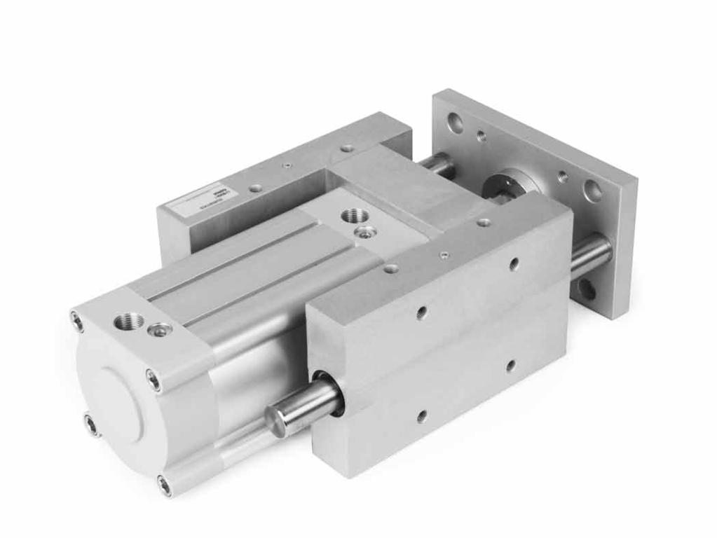 Slide The ISO VDMA Guide units conform to the ISO standards. Utilizing the GeoMetric cylinders these guide units offer high load carrying capabilities. B A C D A. Clear anodized Aluminum Body B.