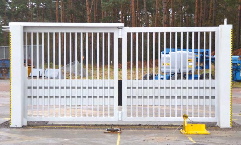 PAS 68 BI FOLDING SPEED GATE PAS 68 Bi Folding Speed Gate, designed to prevent vehicle borne terrorist threat, capable of blending seamlessly with any building or site perimeter line, enabling