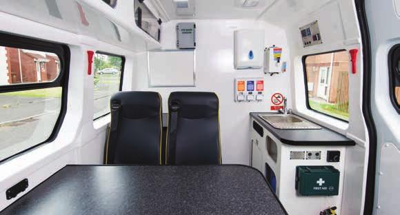 Mobile Staffroom Every detail of the Crewser has been carefully selected to give workers a robust mobile staffroom.