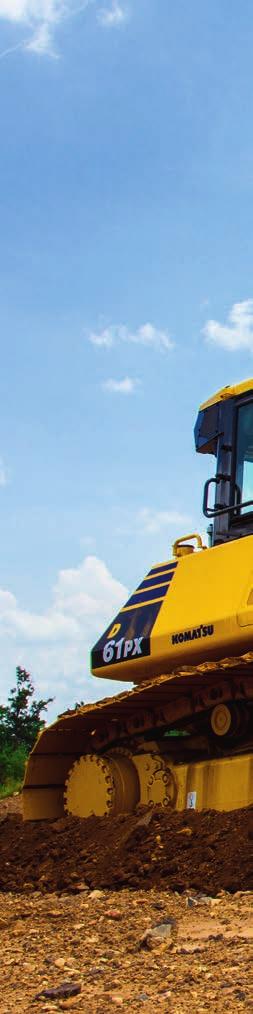 Optimised Work Equipment Komatsu blades For increased blade performance and better machine balance, Komatsu uses a box blade design, with the highest resistance for a light weight blade.