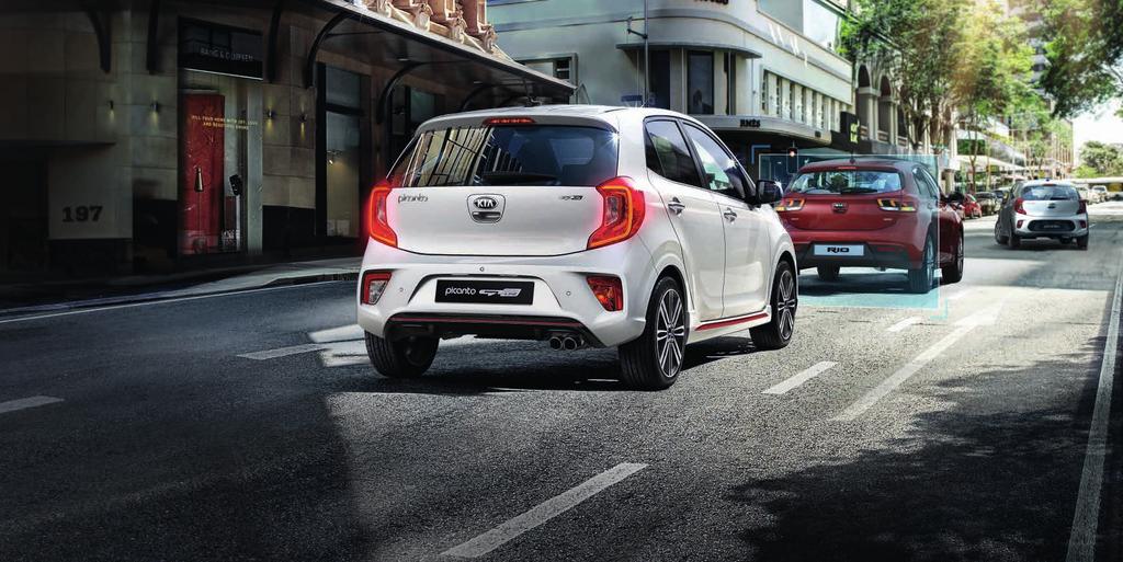 Safety first. The Picanto s active safety features ensure that you always stay alert, informed and forewarned.