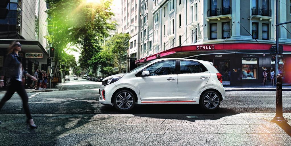 The Picanto comprises of 7 stylish models - the '1', '2', '3', 'X-Line', 'GT-Line' and the range-topping 'GT-Line S' (pictured here) and X-Line S.