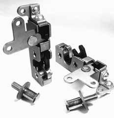 Latch body is 3-7/8" by 1-1/4" by 13/16". 1/4-20 threaded holes. L24 Latches & Striker Bolts (Pair)...$64.