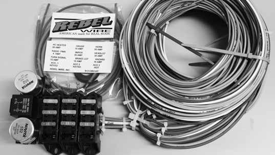 Comes with Fusible link, 1-1/4" Rubber grommet for firewall. RW-21... $255.00 16 Circuit Wiring Harness designed for Chevy, Ford, Mopar and other 60 s and 70 s cars and trucks.