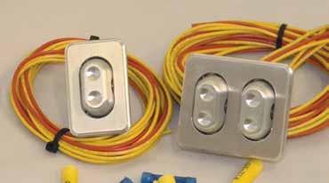 Rectangular Billet Power Window Switches Billet 3-wire rocker switch inside a billet frame that's only 1-1/8" wide by 1-3/4" high.