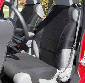 Installation is easy with special designed elastic cords, nylon straps and hooks that attach to your seat and to the seat cover mounting points.