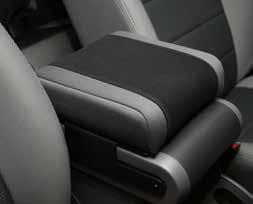 ALL-TERRAIN CENTER CONSOLE COVER The All-Terrain Center Console Arm Rest Covers are designed to prevent the accelerated wear and tear common to Jeep Wrangler interiors.