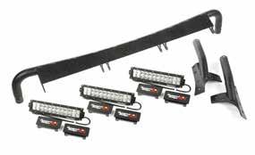 Constructed of high-quality 6061 T6 Aluminum and steel brackets, the Modular LED Light Bar is built to support the weight of full length light bars, curved or flat, or any variation of smaller lights