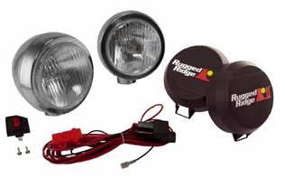 Rugged Ridge HID Lights are 2½ times more powerful than halogen lights and draw 60% less current than a standard 100W fog light.