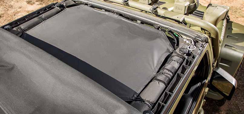 HOT & NEW PRODUCTS TOTAL ECLIPSE SHADE Rugged Ridge Total Eclipse Shade revolutionary design offers superior protection from the intensity of the sun s rays without the need for a separate windshield