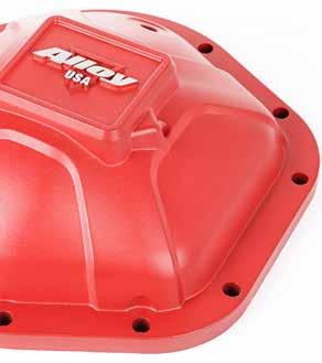 NEW PRODUCTS COMING SOON ALLOY USA ALUMINUM DIFFERENTIAL COVERS The new red powder coated Alloy USA Aluminum Differential Covers are constructed from A356-T6 cast aluminum for strong impact