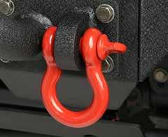protection from contact with nearby surfaces while the included urethane washers isolate between the shackle pin and the mounting tab for
