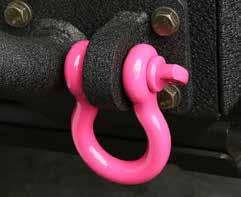 Rugged Ridge D-Ring Isolators are available for both 3/4 and 7/8-inch shackles and are molded in a variety of colors to suit your individual