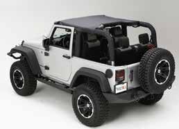 BOWLESS TOP Replace your worn out soft top just in time for the summer season with the Rugged Ridge Bowless Top Systems.