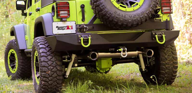 XHD REAR BUMPER SYSTEM The XHD Rear Bumper System from Rugged Ridge is an essential element for making your JK a capable off-road vehicle.