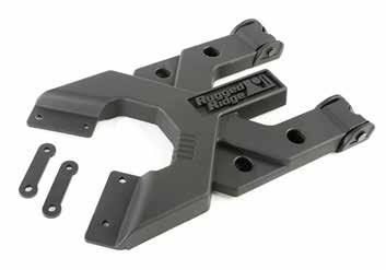 This, in combination with forged steel hinge brackets and hardened steel pins, results in far superior load capacity than the factory tailgate hinges, thereby