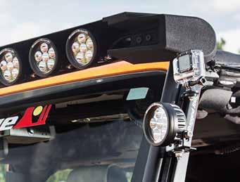 Constructed of high-quality 6061 T6 aluminum, the Elite Fast Track Windshield Light Bar is extremely lightweight but impressively strong, able to withstand the grueling conditions Jeeps are prone to