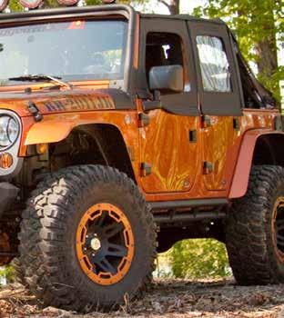 ALL TERRAIN FLAT FENDER FLARES Now, with the All-Terrain Flat Fender Flares from Rugged Ridge you can add a bigger tire option for a true off road look.