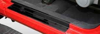 ALL TERRAIN ENRTY GUARDS Designed to prevent the accelerated wear and tear common to Jeep door sill areas resulting from everyday