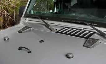 HOOD ACCESSORIES Powder coated in a semi gloss finish to protect your investment against the elements. Every part or kit comes with complete hardware to ensure a trouble free installation.