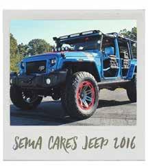 OMIX, RICHARD PETTY & SEMA CARES In 2016, Omix-ADA partnered with legendary NASCAR driver and car owner Richard Petty to build a one-of-a-kind Jeep Wrangler JK to be unveiled at the SEMA 2016 Show in