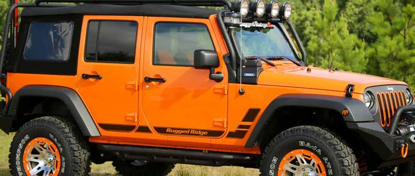 VINYL DECALS Set your Wrangler apart from the rest with Rugged Ridge s exclusive vinyl decals.