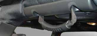 13305.13 REAR DUAL GRAB STRAP These Rugged Ridge Dual Grab Straps give back seat passengers a place to hold on while on the trail.