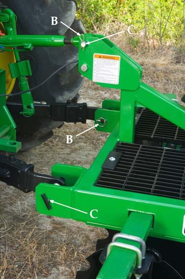 Remove all material from tines and disk. imatch Hitch 3 Point Hitch 3.