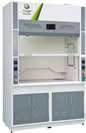 Metal Fume Hood Metal epoxy-coated oven-tempered structure, with an optional polypropylene construction suitable for working with harsh chemicals Frontal tempered glass window, sliding horizontally