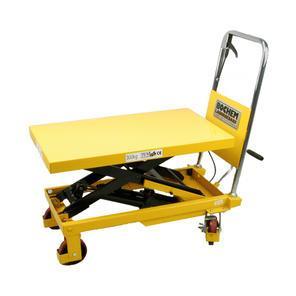 Lift trucks, hydraulic - With foot pump - 2 steering rolls - Brake Type 1: Standard Type 2: Table made in stainless
