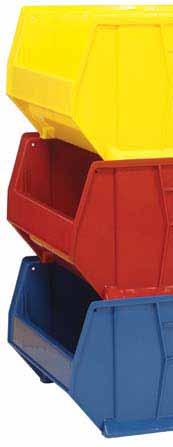 of heavy and bulky parts Bin comes with 4 swivel, 3 casters, all with brakes, allowing up to 250 lb.