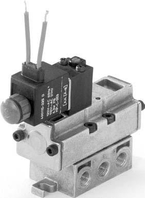 Pilot Operated Miniature Directional Control Valves Aluminum Body Sub-Base and Manifold Mounted 1/" NPT 2 5/2 3 801 1 802 5 Features Unique guillotine action with sliding, sealing member.