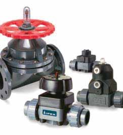 DIAPHRAGM VALVES Diaphragm valves are the perfect solution when precise flow throttling is required. The weir style design no dead space in the valve is extremely good for abrasive slurries.