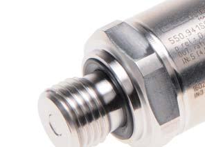 This sensor is available with protection standard IP 6 or IP 69K. The standard pressure orifice prevents damage due to pressure peaks.