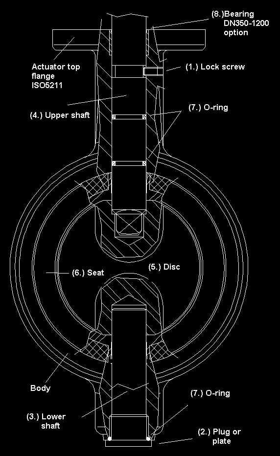 6. MAINTENANCE 7. REASSEMBLY (Fig. 6) 8. ASSEMBLY (Fig. 6) SL butterfly valve requires no regular lubrication or other servicing measures.