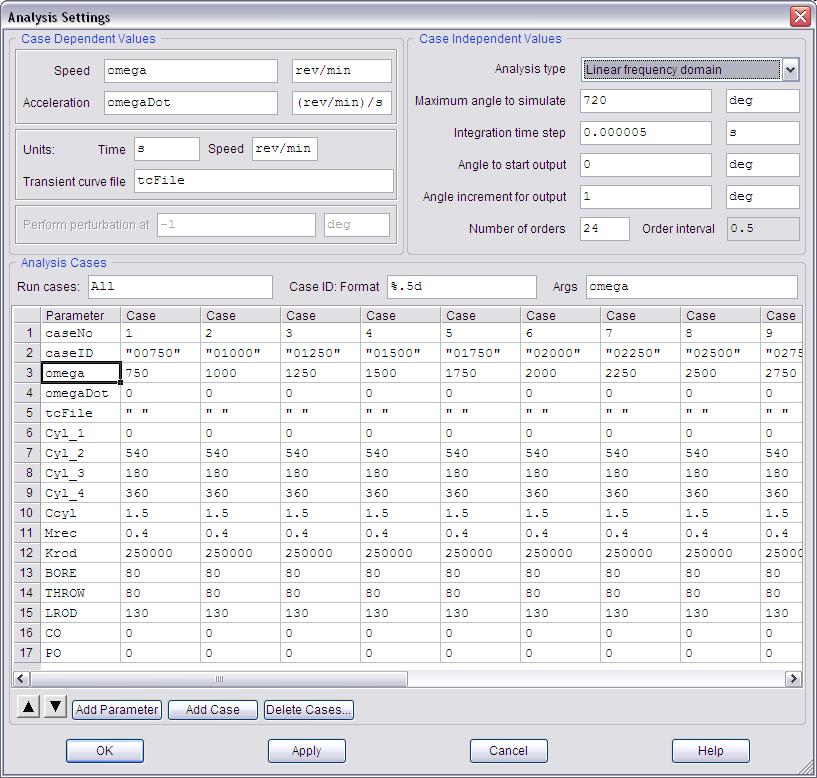 24 Define analysis settings and run analysis Open Analysis Settings panel (menu Model >
