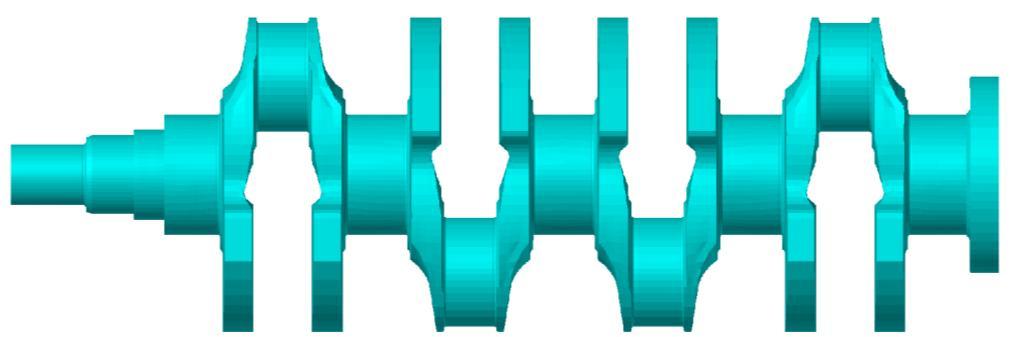 5 Crankshaft torsional (1-D) modelling The crankshaft is broken in to lumped parameters of stiffness and inertia For an inline engine, the inertia at each cylinder (I cyl ) would typically include