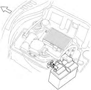 12-Volt Auxiliary Battery Mounted in Luggage Compartment The auxiliary battery is located in luggage compartment.