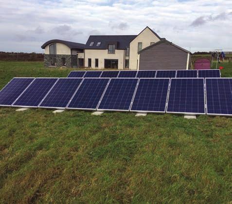 SOLAR ELECTRIC CASE STUDIES LOCATION: Cloyne, East Cork TYPE: Recently built detached house with increasing domestic electricity usage SYSTEM SIZE: 16 panels ground mount 4.