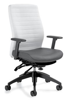 STANDARD FEATURES Aspen features a slender design and sensitive profile with a superior level of comfort. Extended back models are standard with a height adjustable headrest.