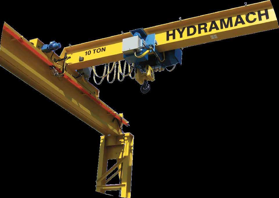 TOP RUNNING SINGLE GIRDER The most common type of overhead bridge crane, it covers a wide range of standard applications with spans up to about 60ft and