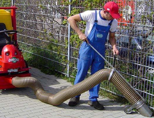 10 Vacuum Hose Snowplough For the removal of dirt and debris from