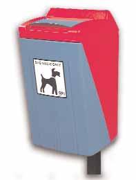 Dog Waste Bin 35 & 50 litre 35L Designed with municipal technical departments and dog owners in mind, the dog Waste Bin is the complete solution for the collection of dog waste.