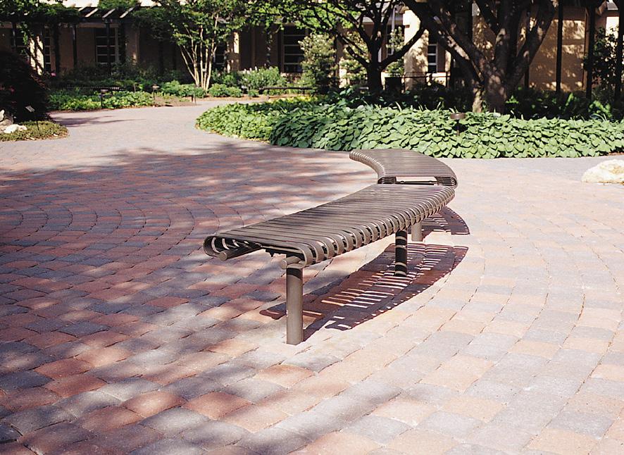 Model 28 NRB-6 IP-4 FRB-2 Bronze Homestead Series A broad collection of benches with and without backs and a complete choice of tables: rectangular and square, with centre or independent post and