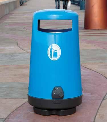 Topsy 2000 Litter Bin Purpose-designed for easy emptying without the need for strenuous lifting. The whole bin body lifts off the base, the liner then requires only a short lift.