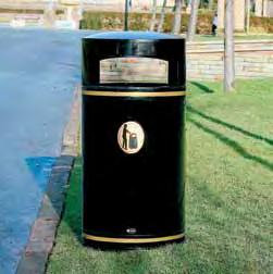 Metal Chieftain has an Armortec coating for outstanding durability, which minimises the requirement for the expensive refurbishment that is often associated with metal litter bins.